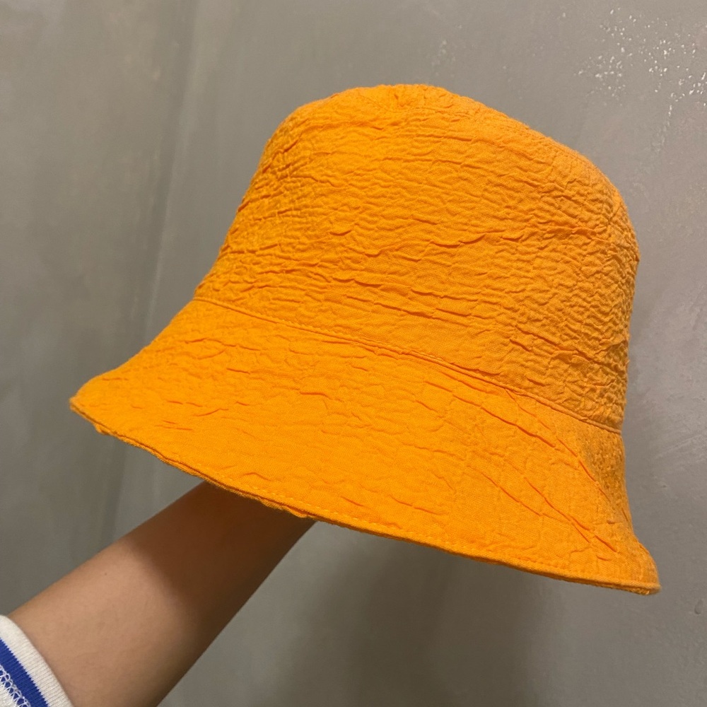 COS Orange Bucket Hat